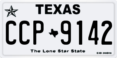 TX license plate CCP9142