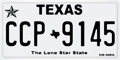 TX license plate CCP9145