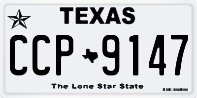 TX license plate CCP9147