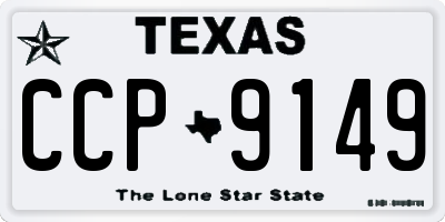 TX license plate CCP9149