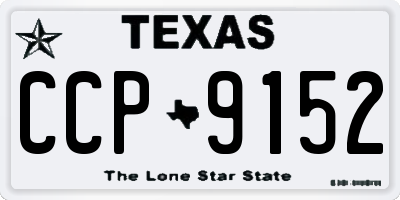 TX license plate CCP9152
