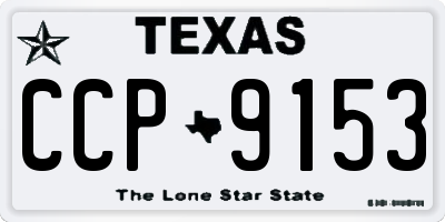 TX license plate CCP9153