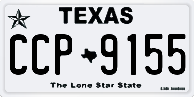 TX license plate CCP9155