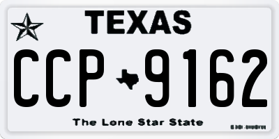 TX license plate CCP9162
