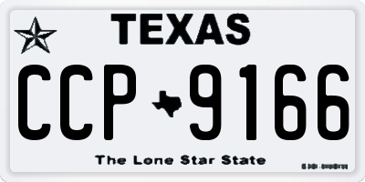 TX license plate CCP9166