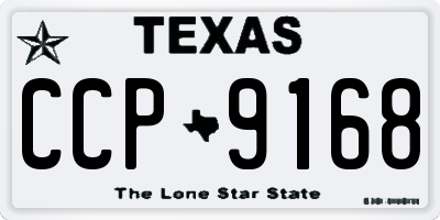 TX license plate CCP9168