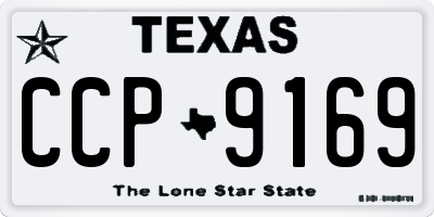 TX license plate CCP9169