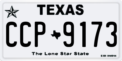 TX license plate CCP9173