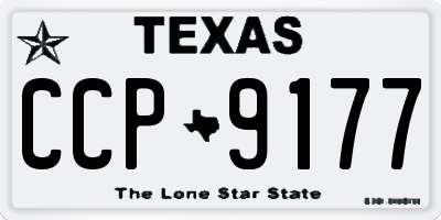 TX license plate CCP9177