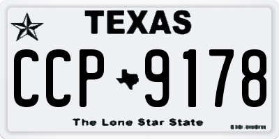 TX license plate CCP9178
