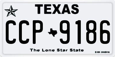 TX license plate CCP9186