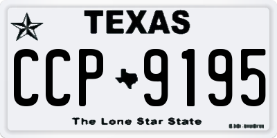 TX license plate CCP9195