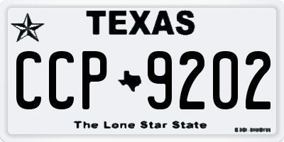 TX license plate CCP9202