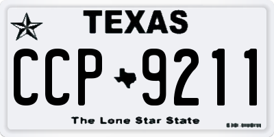 TX license plate CCP9211