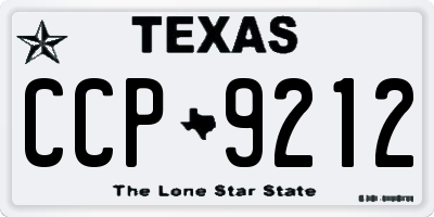 TX license plate CCP9212