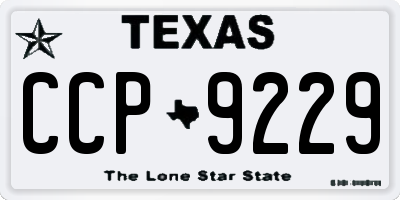 TX license plate CCP9229