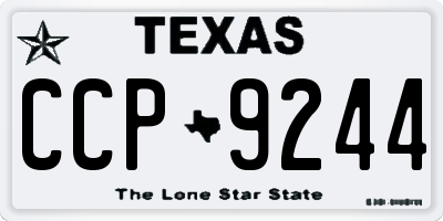 TX license plate CCP9244