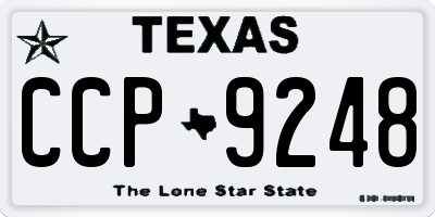 TX license plate CCP9248