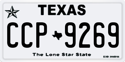 TX license plate CCP9269