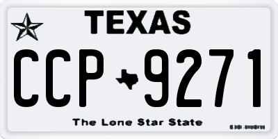 TX license plate CCP9271
