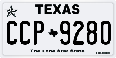 TX license plate CCP9280