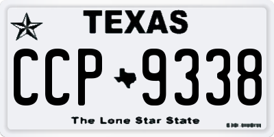 TX license plate CCP9338