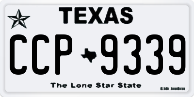 TX license plate CCP9339