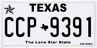 TX license plate CCP9391