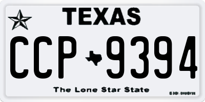 TX license plate CCP9394