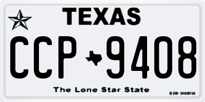 TX license plate CCP9408