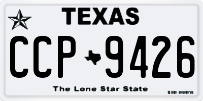 TX license plate CCP9426