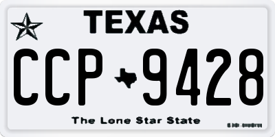 TX license plate CCP9428