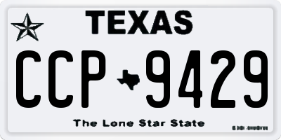 TX license plate CCP9429