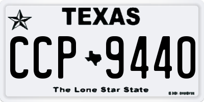 TX license plate CCP9440