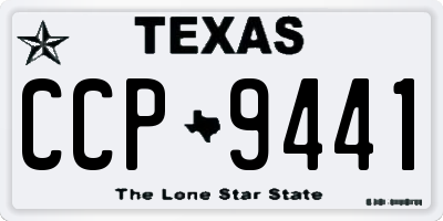 TX license plate CCP9441