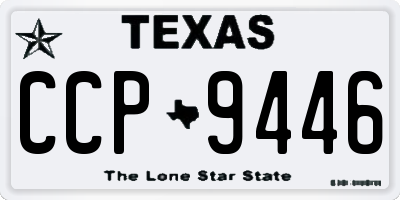 TX license plate CCP9446