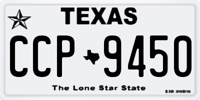 TX license plate CCP9450