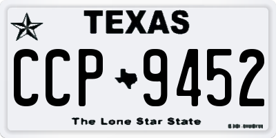 TX license plate CCP9452