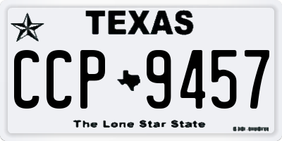 TX license plate CCP9457