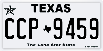TX license plate CCP9459