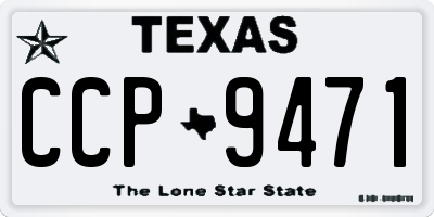 TX license plate CCP9471