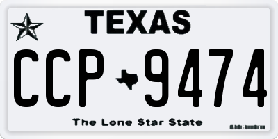 TX license plate CCP9474