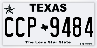 TX license plate CCP9484