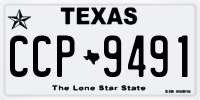 TX license plate CCP9491