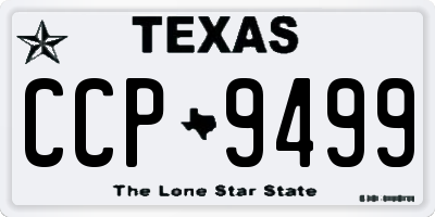 TX license plate CCP9499