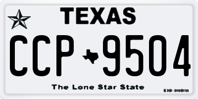 TX license plate CCP9504