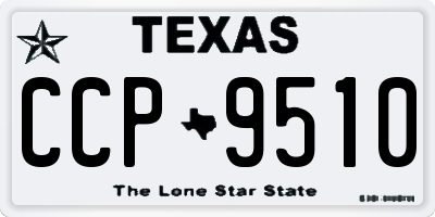 TX license plate CCP9510