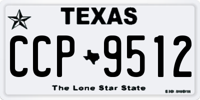 TX license plate CCP9512