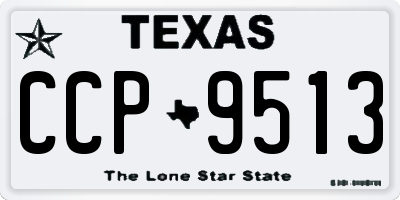 TX license plate CCP9513