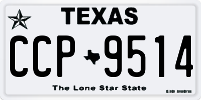 TX license plate CCP9514